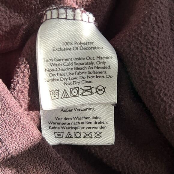 Eddie Bauer Purple Quarter Zip Fleece Pullover Size Small - Picture 8 of 10